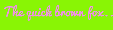Image with Font Color EE92E2 and Background Color 89F505
